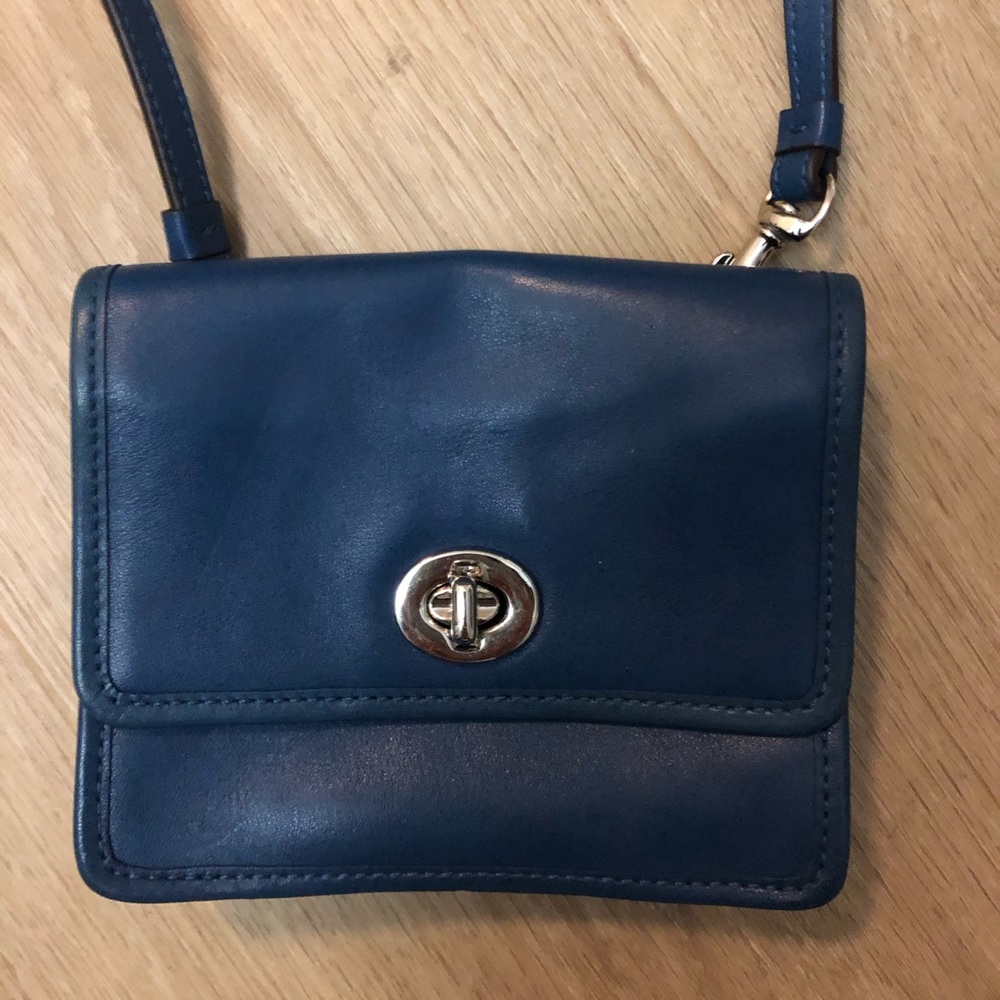 Coach Blue Mini Crossbody Bag